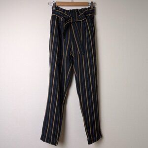 Charlotte Russe Striped Paperbag Elastic Waist Pants Tag size XS